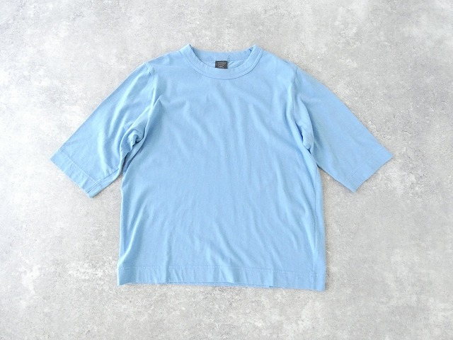 homspun(ホームスパン) 天竺6分袖Tシャツ (2)サックスの商品画像9