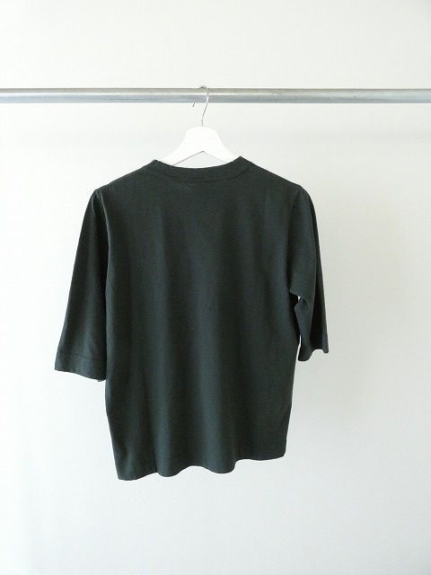 homspun(ホームスパン) 天竺6分袖Tシャツ (3)ダークグリーンの商品画像10