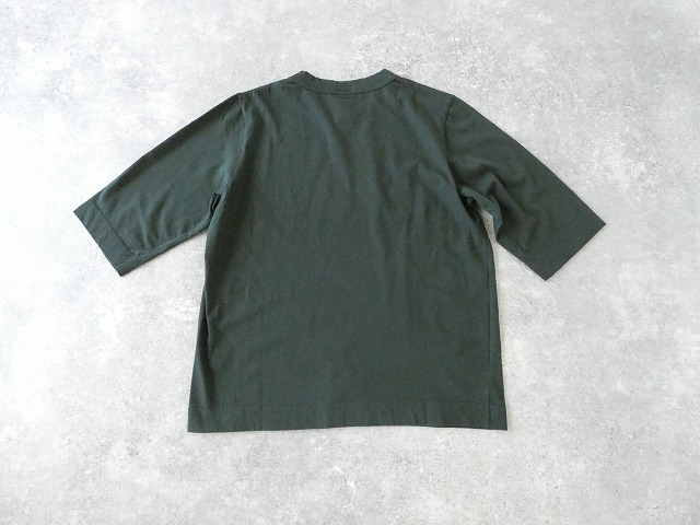 homspun(ホームスパン) 天竺6分袖Tシャツ (3)ダークグリーンの商品画像11