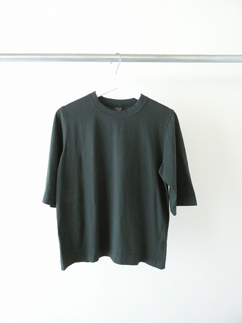homspun(ホームスパン) 天竺6分袖Tシャツ (3)ダークグリーンの商品画像2