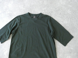 homspun(ホームスパン) 天竺6分袖Tシャツ (3)ダークグリーンの商品画像25