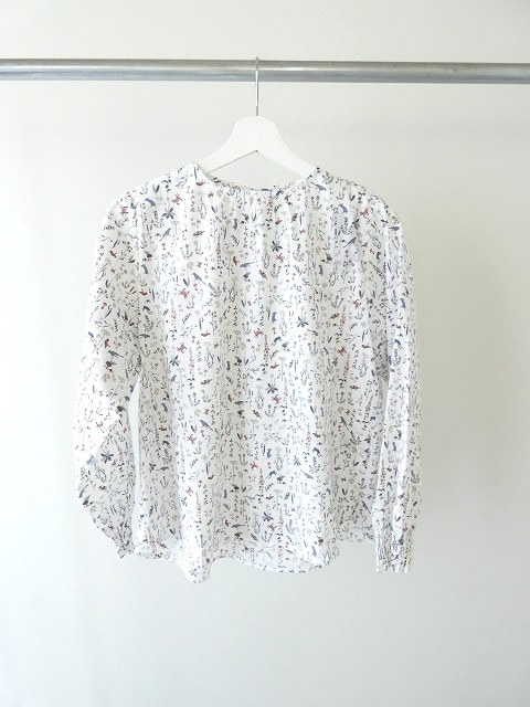 sosotto(ソソット) LIBERTY Theoセオ ポプリンゴムシャーリング長袖ブラウスの商品画像3