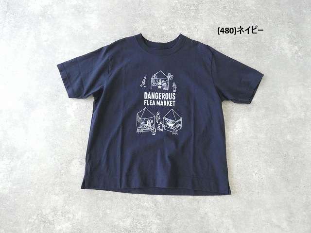 NATURAL LAUNDRY(ナチュラルランドリー) コットン天竺デンジャラスプリントTの商品画像12