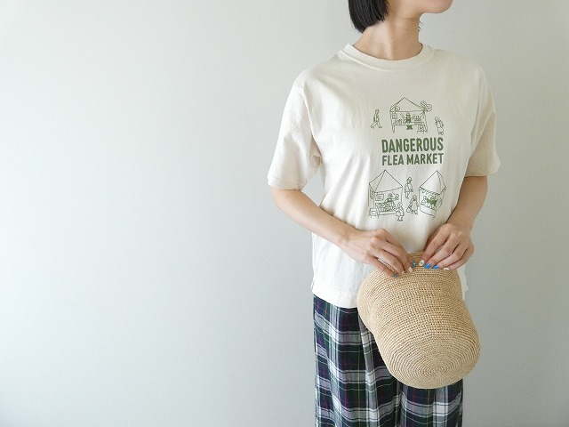 NATURAL LAUNDRY(ナチュラルランドリー) コットン天竺デンジャラスプリントTの商品画像3