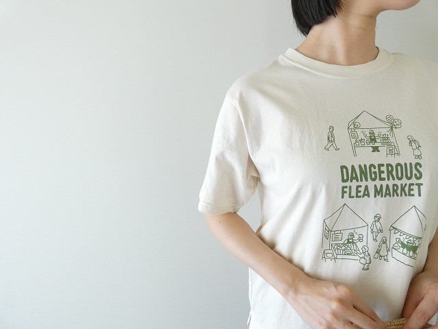 NATURAL LAUNDRY(ナチュラルランドリー) コットン天竺デンジャラスプリントTの商品画像4
