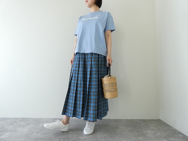7th GATE(セブンスゲート) ボーダー天竺スタンダードボックスプリントTシャツの商品画像1