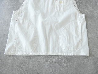 快晴堂(かいせいどう) Girl'sリラクシンWorkデニムホワイトふわりベストの商品画像30