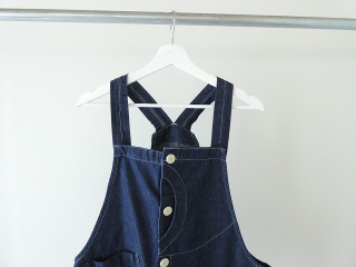 快晴堂(かいせいどう)  Girl'sリラクシンWorkデニムインディゴオーバーオールベストの商品画像21