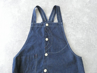 快晴堂(かいせいどう)  Girl'sリラクシンWorkデニムインディゴオーバーオールベストの商品画像23