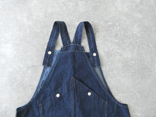 快晴堂(かいせいどう)  Girl'sリラクシンWorkデニムインディゴオーバーオールベストの商品画像29