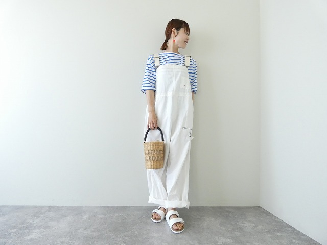 快晴堂(かいせいどう) Girl'sリラクシンWorkデニムホワイトBIGオーバーオールの商品画像1