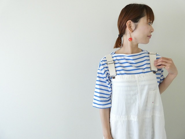 快晴堂(かいせいどう) Girl'sリラクシンWorkデニムホワイトBIGオーバーオールの商品画像3