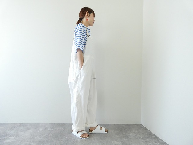 快晴堂(かいせいどう) Girl'sリラクシンWorkデニムホワイトBIGオーバーオールの商品画像7