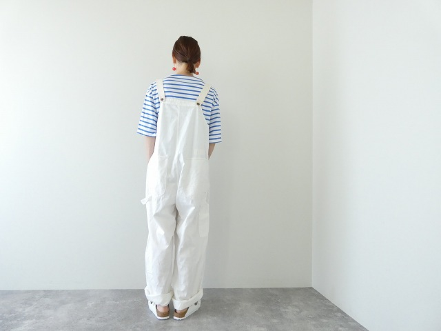 快晴堂(かいせいどう) Girl'sリラクシンWorkデニムホワイトBIGオーバーオールの商品画像8