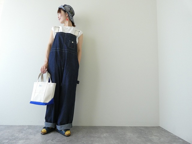 快晴堂(かいせいどう) Girl'sリラクシンWorkデニムインディゴBIGオーバーオールの商品画像1