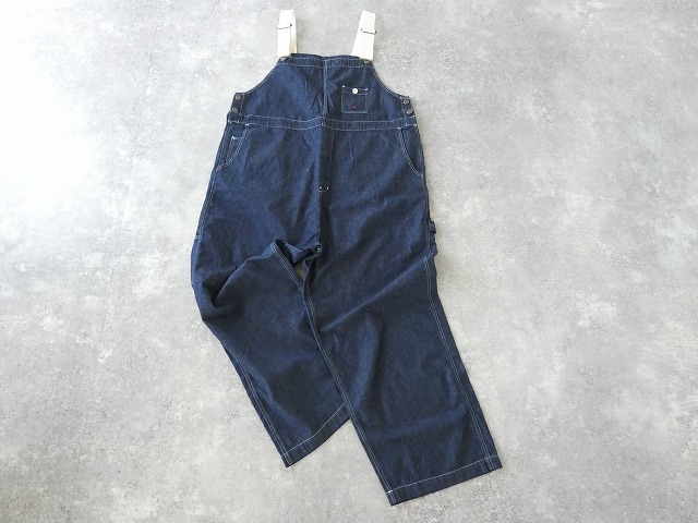 快晴堂(かいせいどう) Girl'sリラクシンWorkデニムインディゴBIGオーバーオールの商品画像12