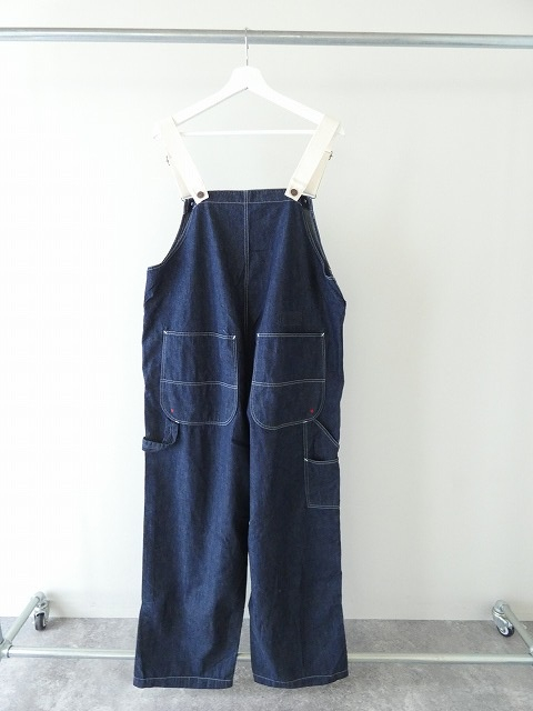 快晴堂(かいせいどう) Girl'sリラクシンWorkデニムインディゴBIGオーバーオールの商品画像13