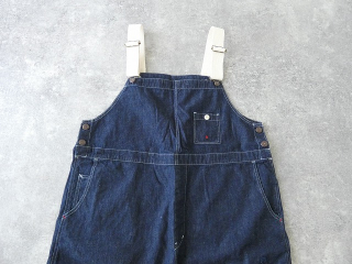快晴堂(かいせいどう) Girl'sリラクシンWorkデニムインディゴBIGオーバーオールの商品画像24