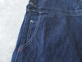 快晴堂(かいせいどう) Girl'sリラクシンWorkデニムインディゴBIGオーバーオールの商品画像30