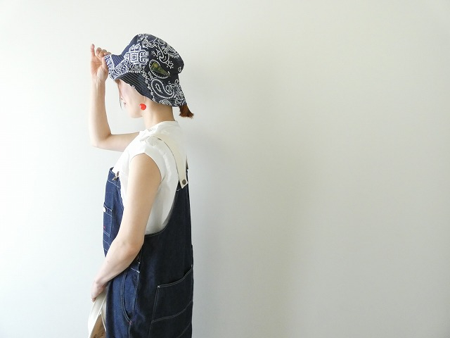 快晴堂(かいせいどう) Girl'sリラクシンWorkデニムインディゴBIGオーバーオールの商品画像4