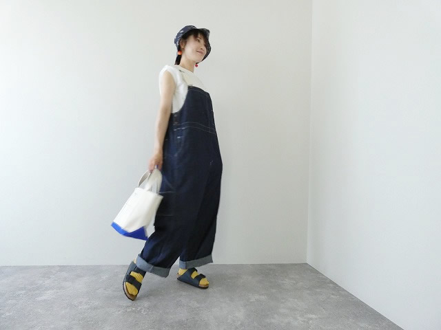 快晴堂(かいせいどう) Girl'sリラクシンWorkデニムインディゴBIGオーバーオールの商品画像9