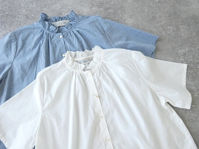 MidiUmi(ミディウミ) シャンブレーフリルシャツの商品画像14