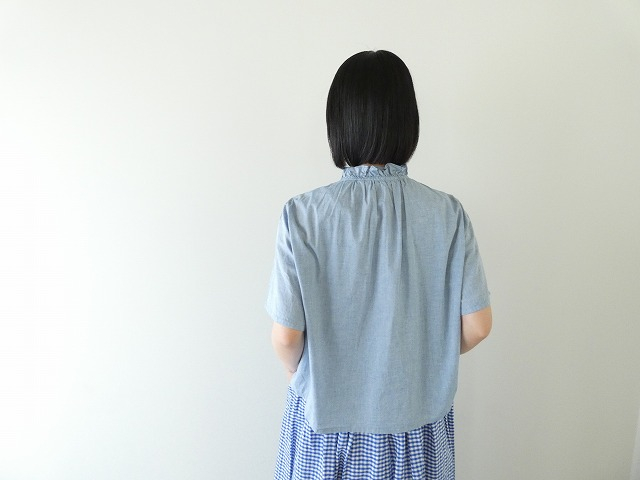 MidiUmi(ミディウミ) シャンブレーフリルシャツの商品画像4