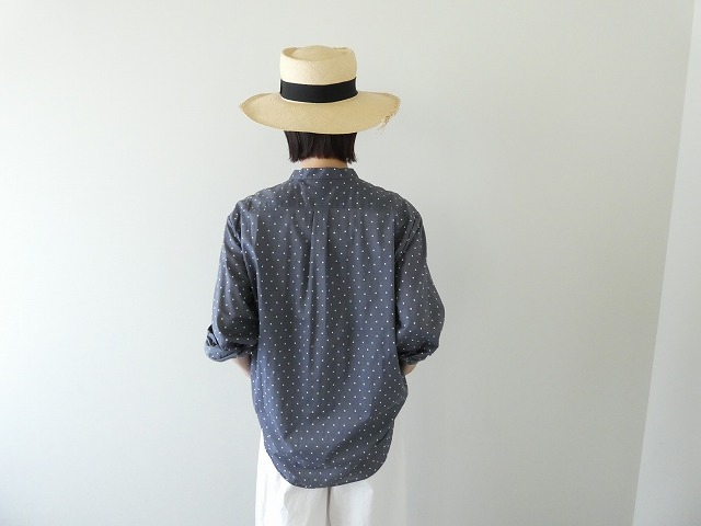 MidiUmi(ミディウミ) dots band collar shirtの商品画像2