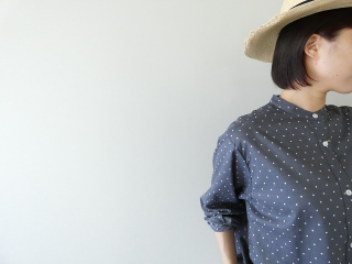 MidiUmi(ミディウミ) dots band collar shirtの商品画像21