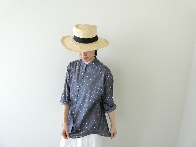 MidiUmi(ミディウミ) dots band collar shirtの商品画像6