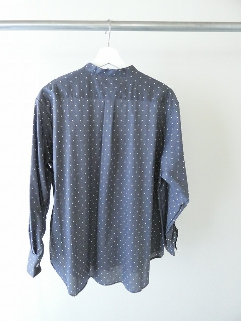 MidiUmi(ミディウミ) dots band collar shirtの商品画像8