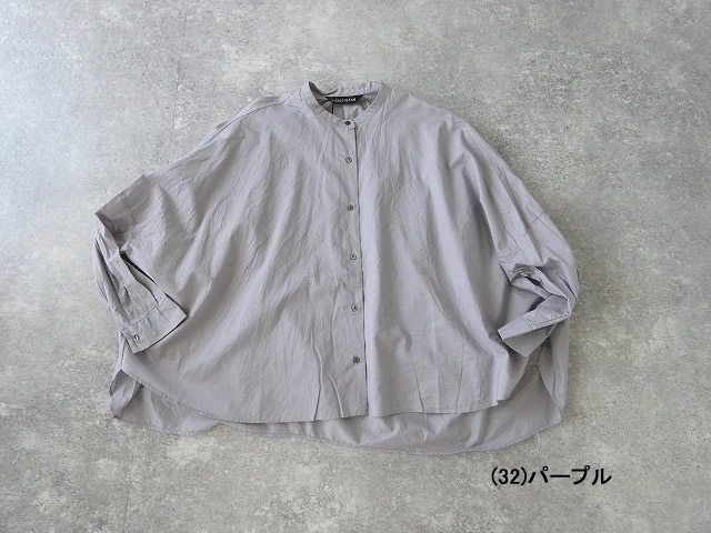 mizuiro ind(ミズイロインド) バックギャザーワイドシャツの商品画像12