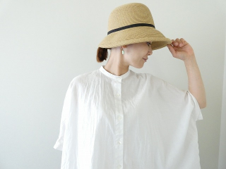 mizuiro ind(ミズイロインド) linen blend stand collar wide shirtの商品画像21
