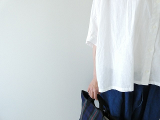 mizuiro ind(ミズイロインド) linen blend stand collar wide shirtの商品画像22