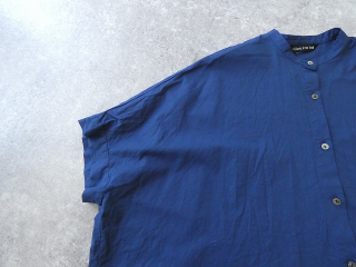 mizuiro ind(ミズイロインド) linen blend stand collar wide shirtの商品画像31