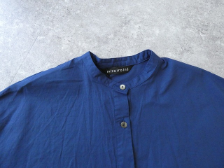 mizuiro ind(ミズイロインド) linen blend stand collar wide shirtの商品画像32