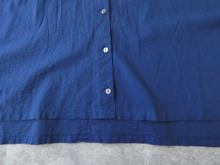 mizuiro ind(ミズイロインド) linen blend stand collar wide shirtの商品画像34