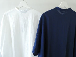 mizuiro ind(ミズイロインド) linen blend stand collar wide shirtの商品画像40