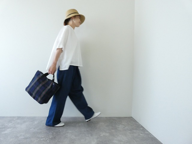 mizuiro ind(ミズイロインド) linen blend stand collar wide shirtの商品画像9