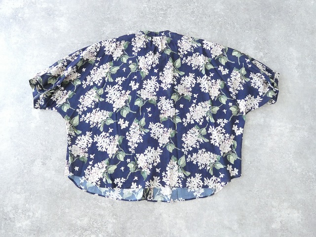 PK リバティArchive lilac　アーカイブ・ライラック　シルクローン5分袖スタンドドルマンブラウスの商品画像11