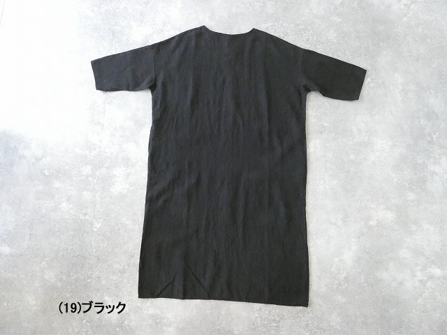 TRAVAIL MANUEL(トラバイユマニュアル) フレンチリネンキャンバス7分袖ロングワンピースの商品画像10