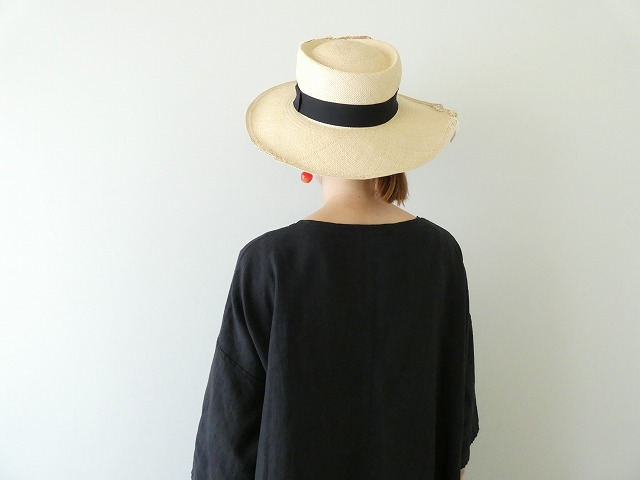 TRAVAIL MANUEL(トラバイユマニュアル) フレンチリネンキャンバス7分袖ロングワンピースの商品画像9