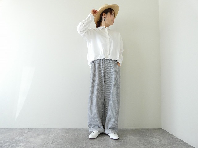 NARU 先染ヒッコリーノッポパンツの商品画像1