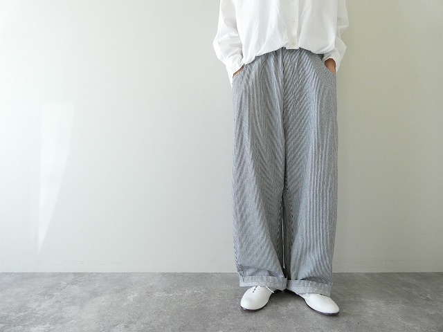 NARU 先染ヒッコリーノッポパンツの商品画像2