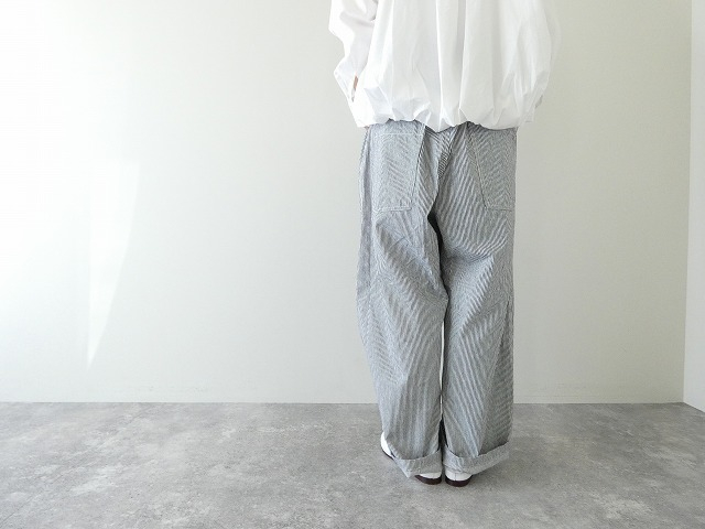 NARU 先染ヒッコリーノッポパンツの商品画像5