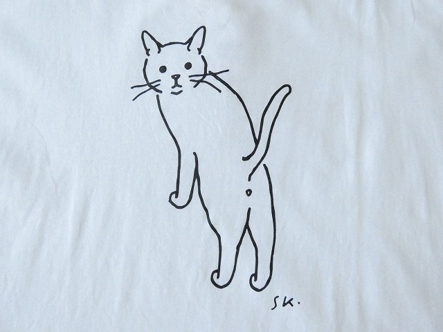NARU SPACEMOO別注 ナチュラルソフト天竺 振り返りネコTシャツの商品画像17