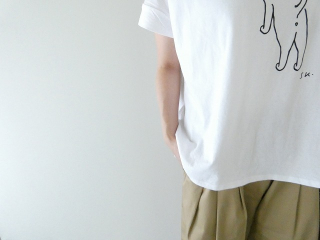 NARU SPACEMOO別注 ナチュラルソフト天竺 振り返りネコTシャツの商品画像24