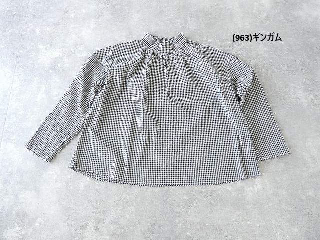 grin(グリン) モノトーンチェックハイカラープルオーバーの商品画像12