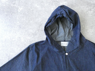 Blue Lake Market(ブルーレイクマーケット) ヴィンテージポプリン4.5ozデニムドロストヘムフーディの商品画像23