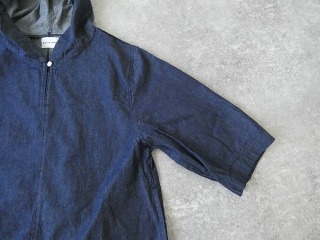 Blue Lake Market(ブルーレイクマーケット) ヴィンテージポプリン4.5ozデニムドロストヘムフーディの商品画像28